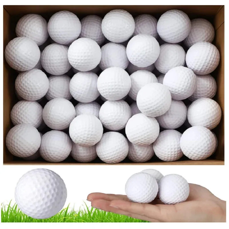 300 Pcs Golf Balls Bulk White Golf Practice Balls Hollow Golf Plastic Ball Secondary Use Hit Away Golf Balls Training Golf Balls 240301