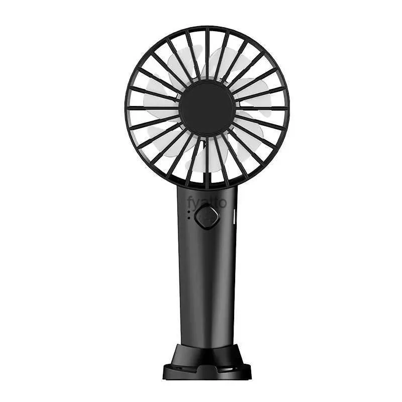 Elektrische ventilatoren Nieuwe USB Mini Sterke Wind Handheld Fan Opladen Desktop Luchtkoeler Outdoor Cooling TravelH240308