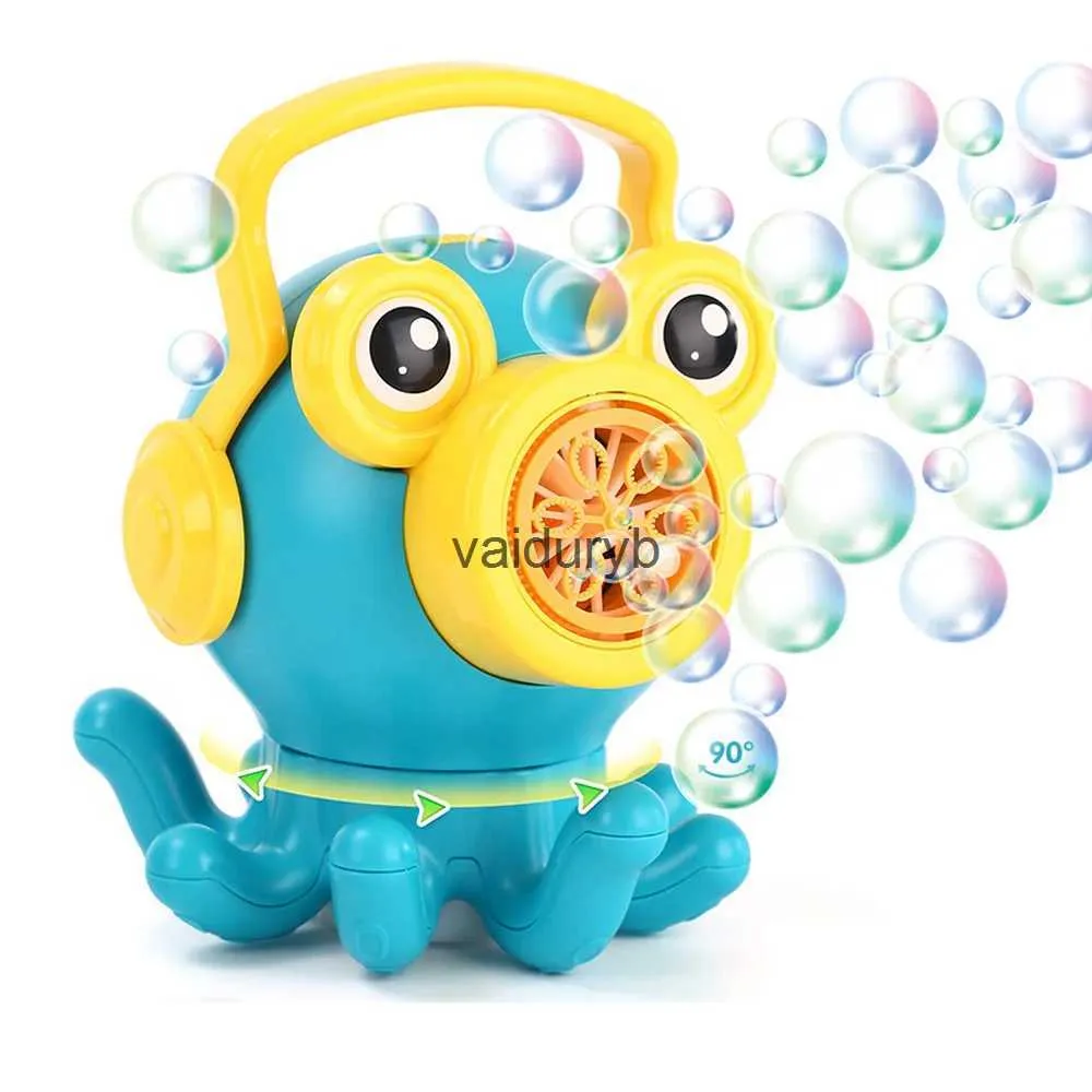 Sand Play Water Fun Baby Bath Toys Octopus Green Bubble Shakes i huvudet spott bubblor blåser sommaren utomhus leksaker födelsedagsfester gåvor till gamla människor h240308