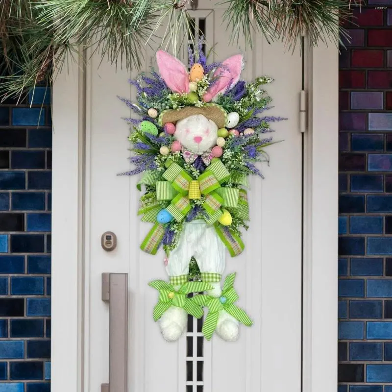 Decoratieve bloemen paaseikrans voor voordeurornamenten binnen buiten kunstmatige feestwoonkamer thuis veranda slaapkamer