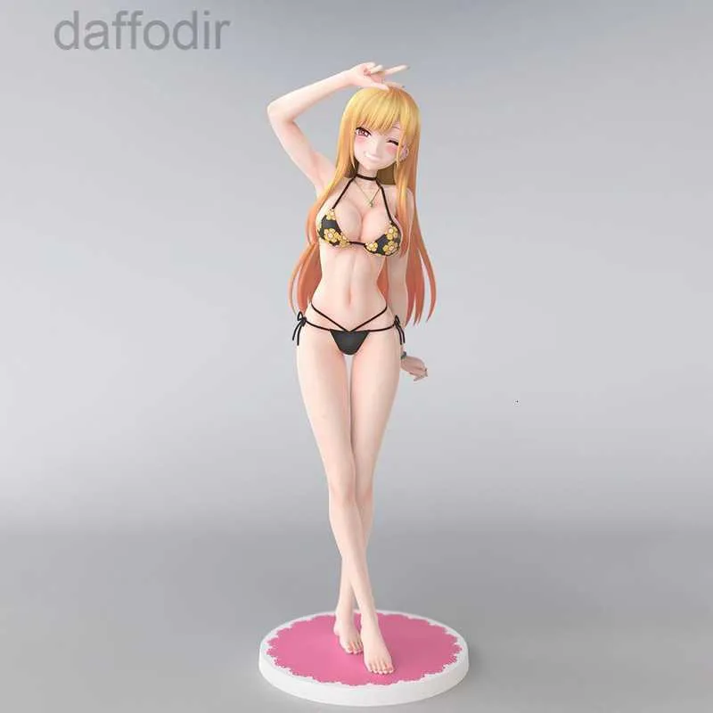 Figuras 23cm My Dress-Up Darling Kitagawa Marin Bikini Japonês Anime Sexy Girl PVC Action Figure Brinquedo Adultos Coleção Modelo Boneca Presentes 240308