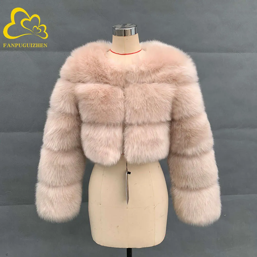 Haining Autumn and Winter New Artificial Fur Płaszcz dla kobiet Faux Fox 185927