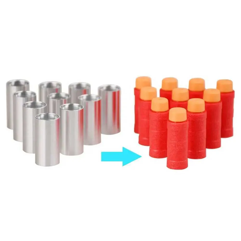 Gun Toys Worker Mod Bamboo Short Darts Mould Diy Three-Ring Tube for Foam Blaster Toy 240307