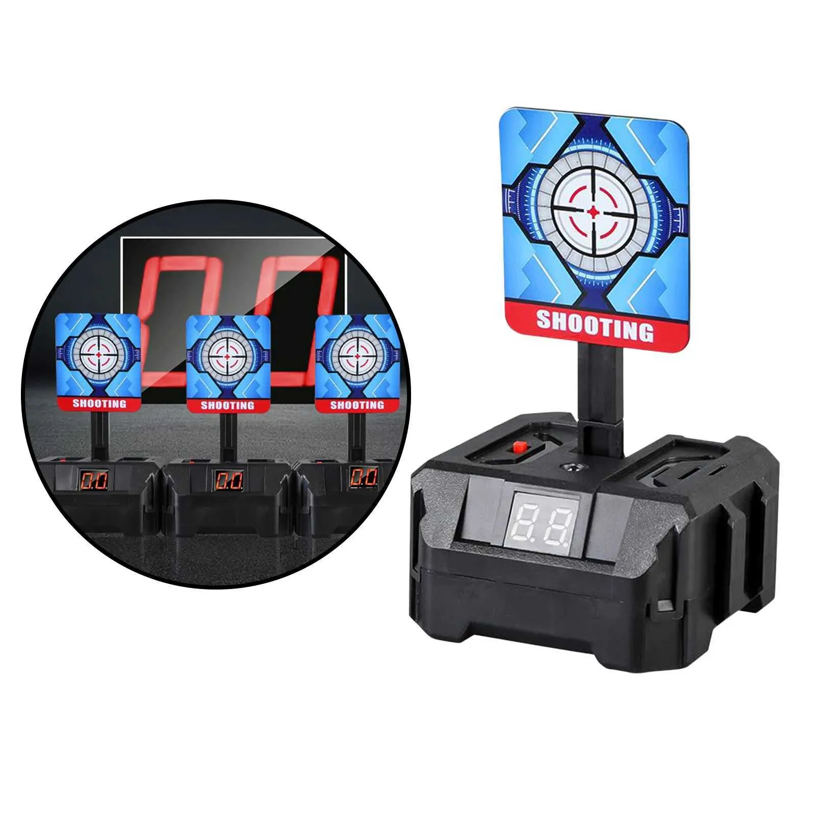 Gun Toys Other Toys Automatic Reset Electric Shooting Target for Digital Target For Weapons Gel Ball Toy Nerf Accessories For Shooting Counter Gun 2400308