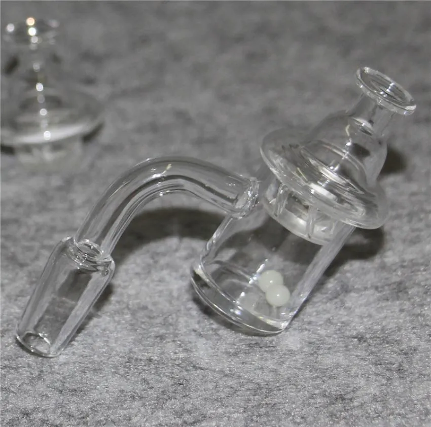 Fumer 25mm XL Quartz Banger Cyclone Carb Cap Terp Perle 4mm Seau à fond transparent 14mm Mâle Femelle pour dab rig5063235