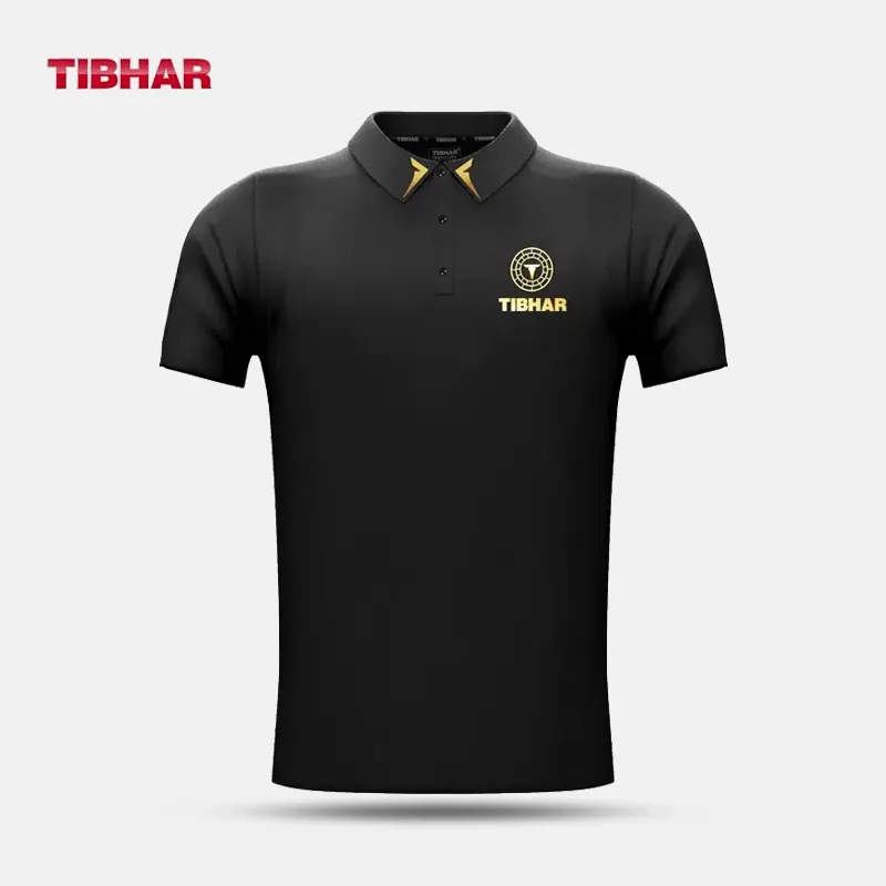 Camisas Tibhar 20217 Homens Mulheres Ping Pong Camiseta Manga Curta Camisas Roupas Sportswear Top Tênis de Mesa Camiseta