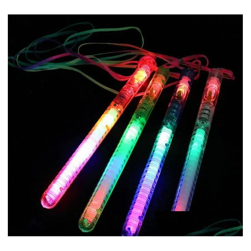 LED Light Sticks ny julförsörjning slumpmässig färg blinkande trollstav LED GLOW Light Up Stick Patrol Blinking Concert Party B910 Drop Deliv DHBE0