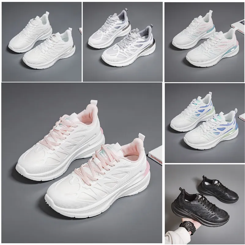 Randonnée Running New Men Chaussures Femmes chaussures plates Soft Sole Fashion Blanc noir rose rose Bule confortable Sports Z1536 Gai 799 WO