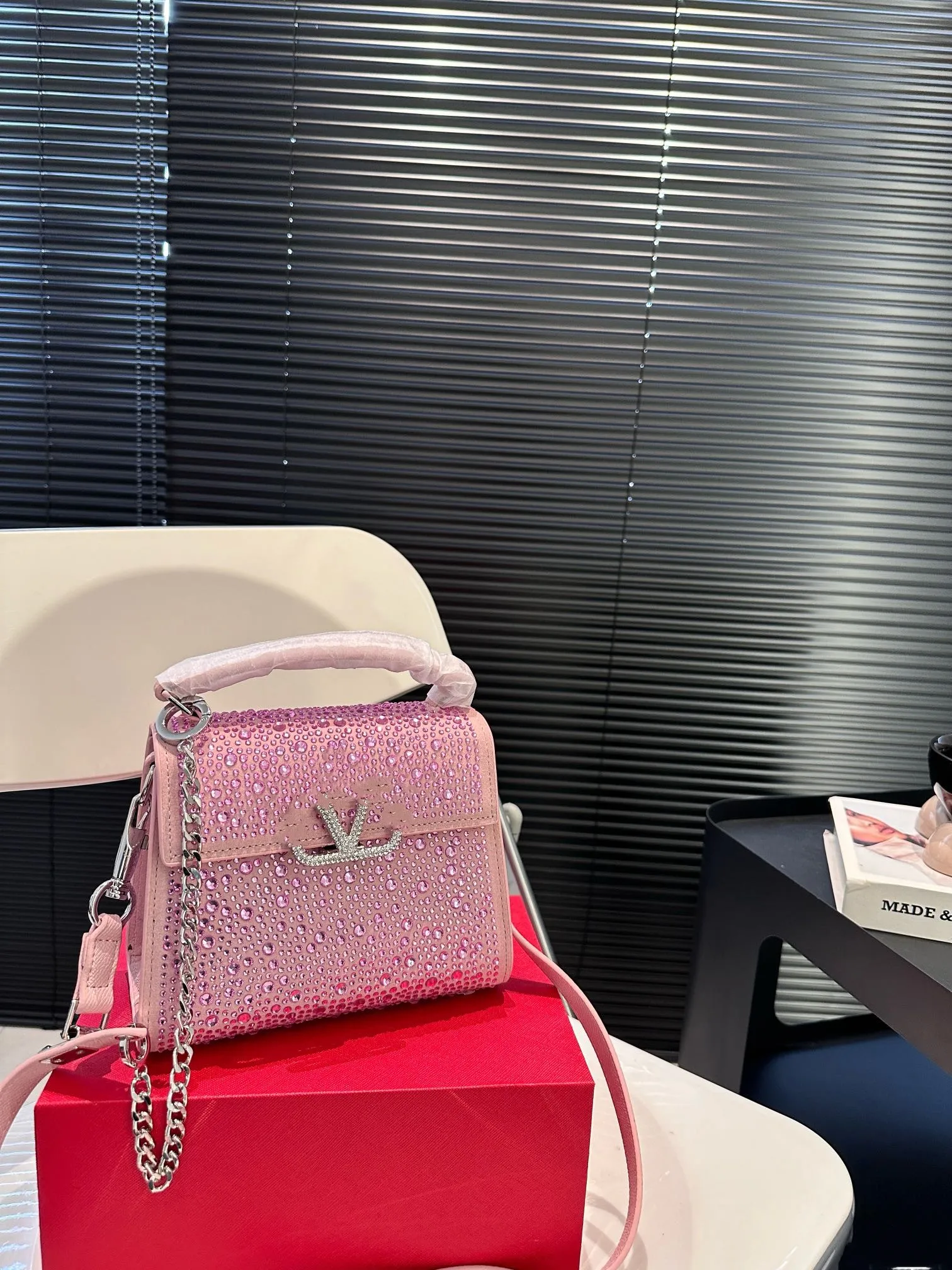 Full Diamond Tote Bag Women Luxury Designer Purses Handväskor Crossbody Messenger Shoulder Bags Leather Fashion Shopping Satchels kuvert plånbok svart portfölj