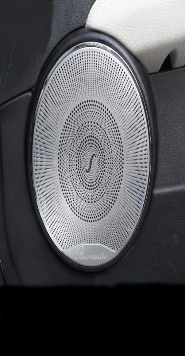 Estilo do carro 4 pçs alto-falante de áudio do carro porta do carro guarnição capa adesivo para classe c w204 c180 c200 2008-2014 acessórios7771701