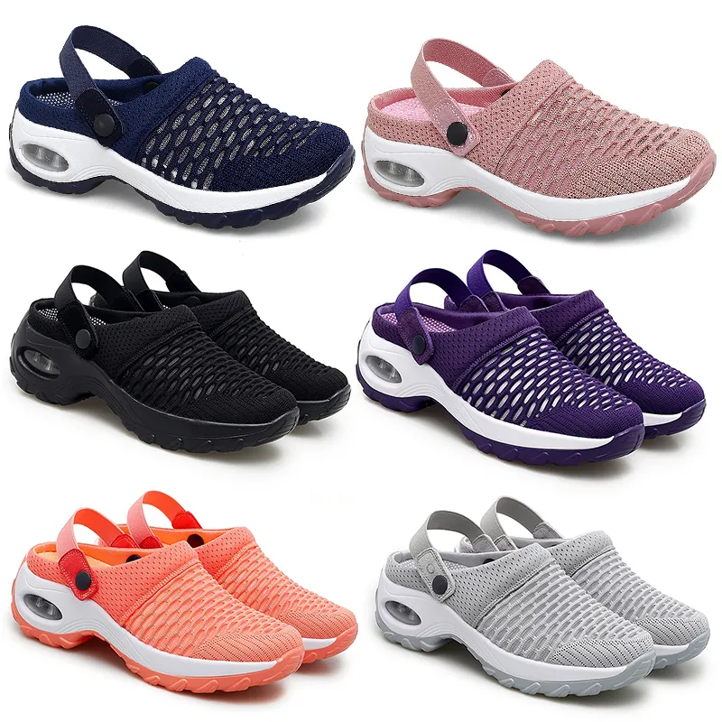 Printemps été nouvelles demi-pantoufles rembourrées chaussures pour femmes coréennes chaussures basses décontractées GAI respirant mode polyvalent 35-42 28 XJ