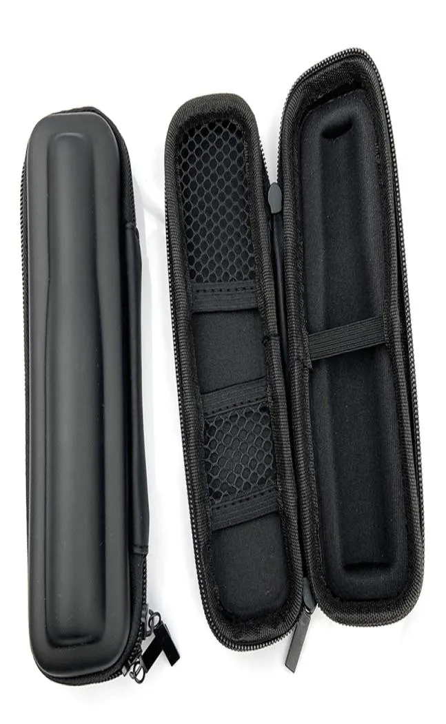 Black Leather Zipper Case Smoking Accessories Mini Slim Case Small EGo Carry Bag for Pen Lighter Tobacoo Pipe Tool3847424