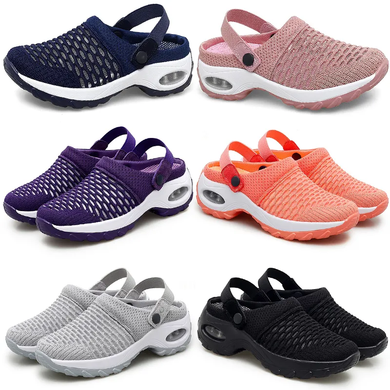 Printemps été nouvelles demi-pantoufles rembourrées chaussures pour femmes coréennes basses chaussures décontractées GAI respirant mode polyvalent 35-42 57 XJ