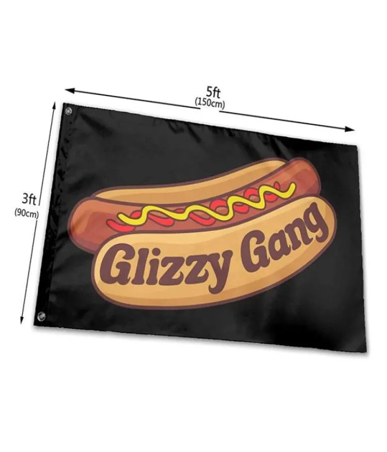 Bandiera Glizzy Gang Leggera Durevole Bandiera decorativa per esterni Bandiera da giardino per la casa 3x5 Ft Stampa in poliestere con 1092528