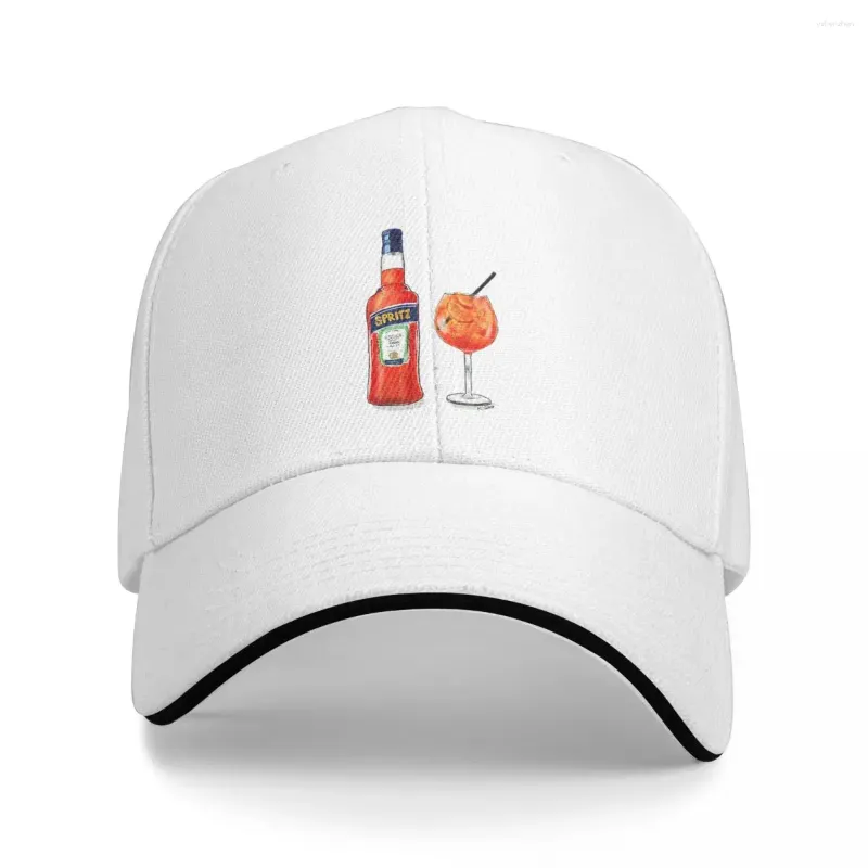 Berets Spritz Cheers Bonés de beisebol Snapback Chapéus de moda respirável casual ao ar livre para homens e mulheres policromáticas