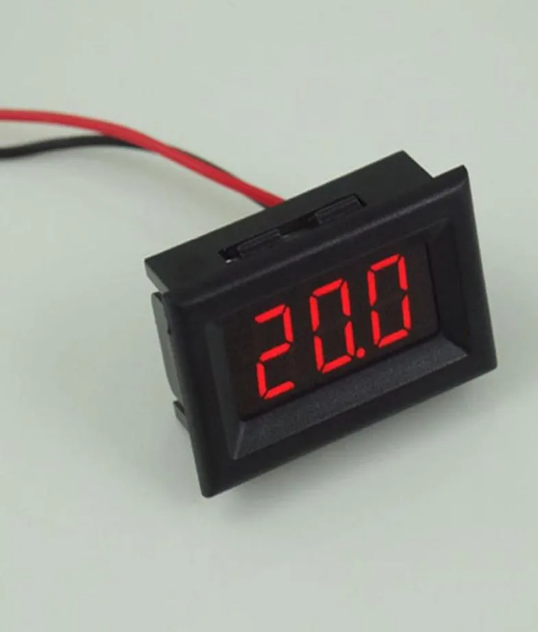 DC Voltmeter Mini 056in DC 25V30V 2WIRE LCD Digital Voltmeter Miernik napięcia panelu dla motocyklowych rowerów baterii motocyklowej1639276