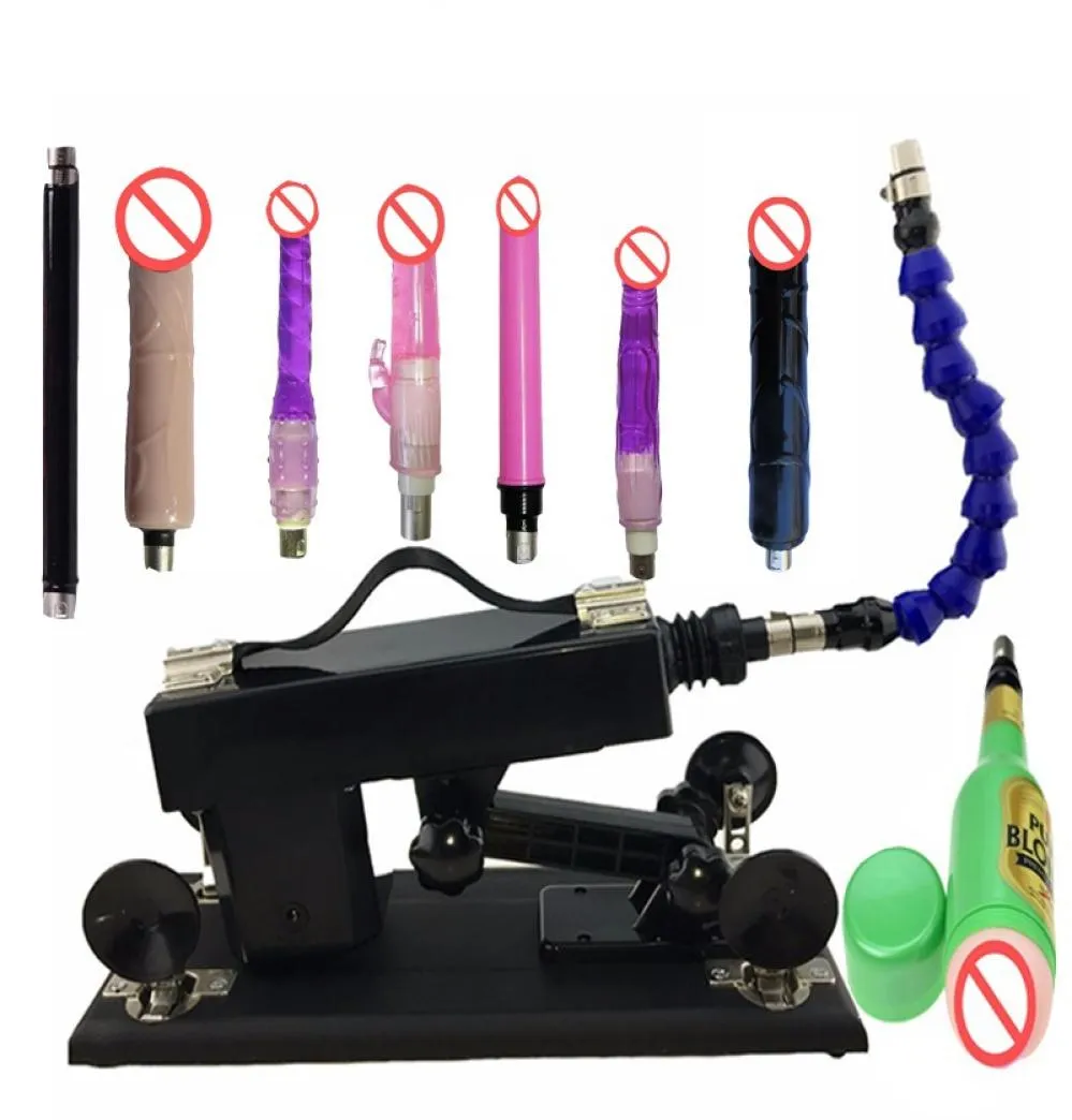 Bijgewerkte versie Krachtige motor Stille machine Speeltjes voor man en vrouw Automatische Sex Machine Dildo Gun met accessoires5346313