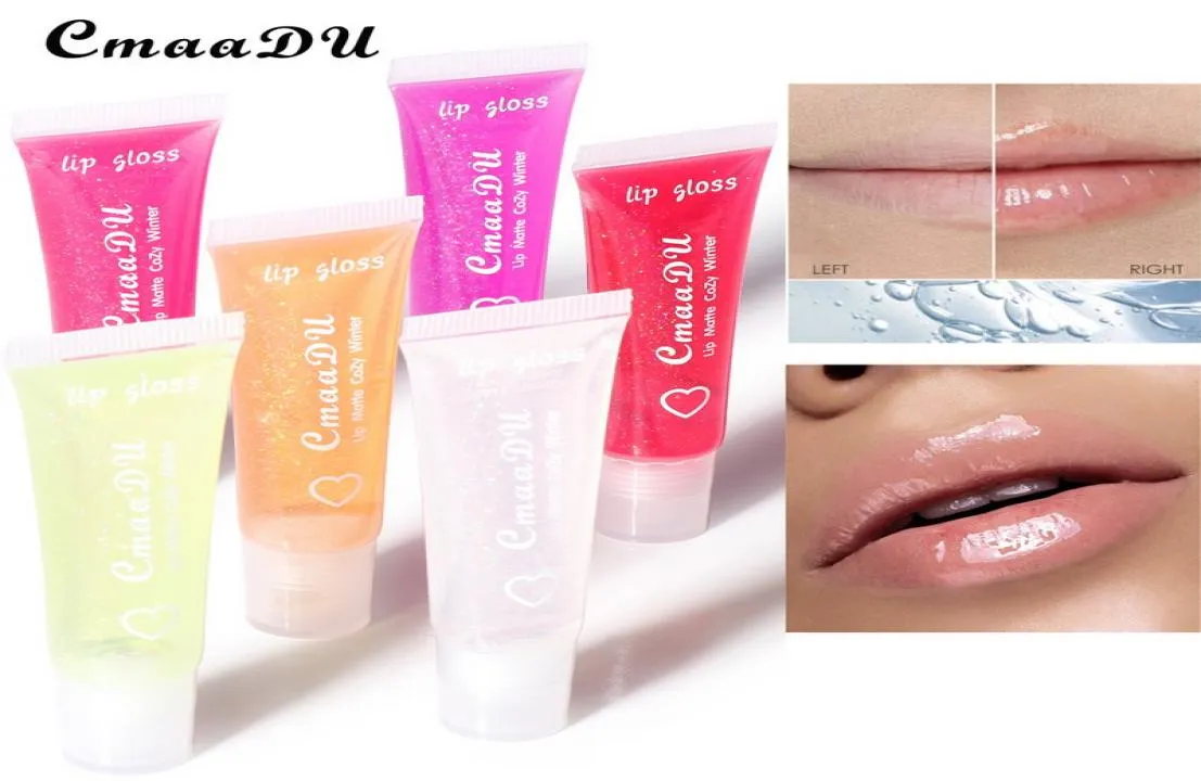 CmaaDu Zachte Lipgloss Tube Lipgloss Hydraterende Lippenbalsem Basis Puur Transparante Glossen 6 Kleuren Moisturizer Natuurlijke Voedzame Make6357874