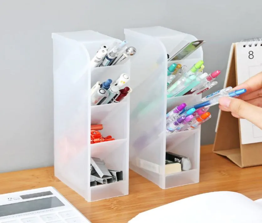 Creative Drawer Desk Sundries Storage Boxes Organizer Desktop Makeup Cosmetic Tools Office Stationery Ballpoint Pen Pencil Holder2409109