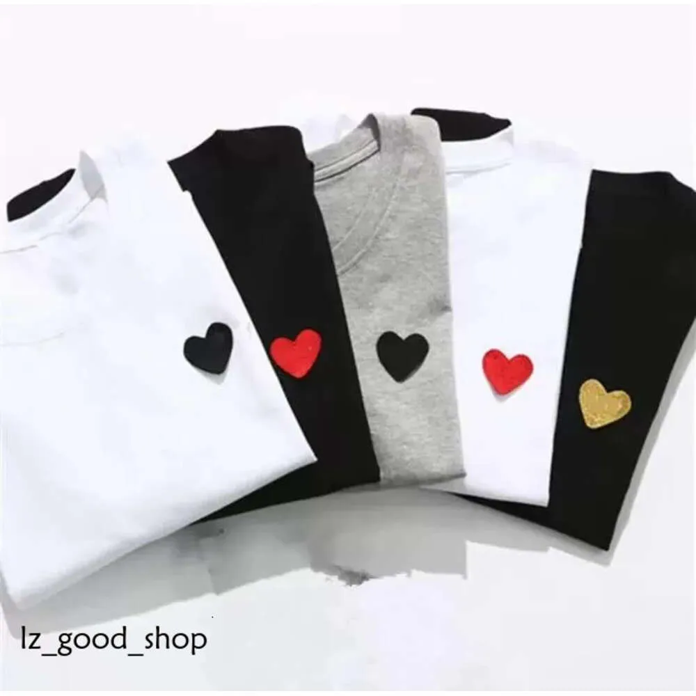 Cdgs Play Mens T-shirt European American Popular Piccolo cuore rosso Stampa Magliette Uomo Donna Coppie T-shirt Cdg T Shirt 860