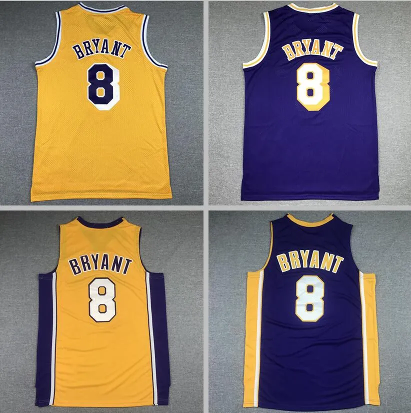 Basketball jersey Bryant yellow Purple blue Classics retro jersey Men women youth S-XXL Sport jersey