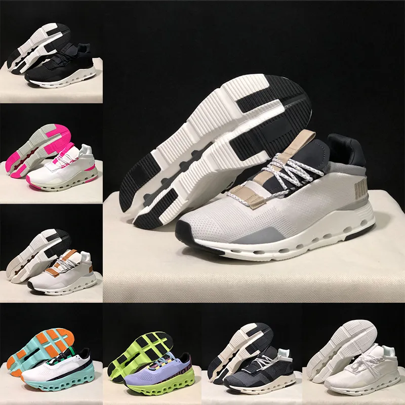 Vente en gros OG Designer Cloud Shoes Femmes Hommes Chaussures de course Clouds Baskets Gris Blanc Noir Phantom Pearl Marron Rose Mousse Jogging Coureurs Baskets Mesh Baskets