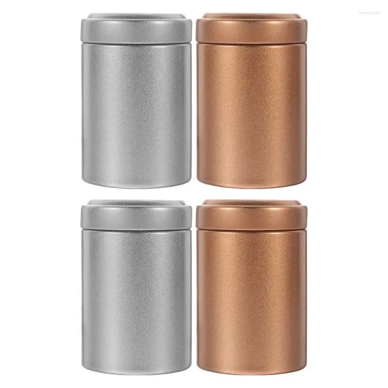 Storage Bottles Tea Food Container Portable Jar Kitchen Canister Household Metal Accessory Multi-function Canisters For Leaf