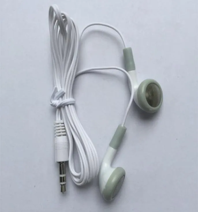 Cheapest Disposable Earphone Low Cost Earbuds 35mm music Headphone Headset mp3 mp4 For apple nano iphone cell phone9238837