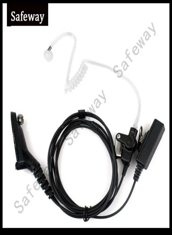 Övervakningssats Earpiece Acoustic Tube Headset Mic för Motorola Two Way Radio XIR P8268 P8260 APX7000 XPR6550 XPR6300 DP34001489006