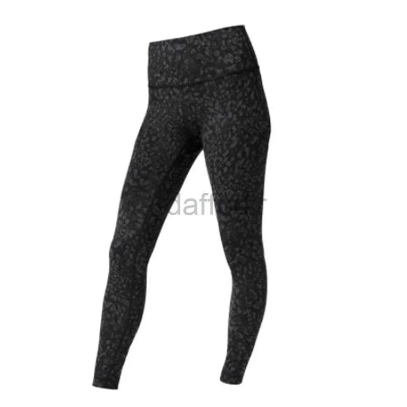 Active Pants Lu-088 Dames imprimé léopard femmes pantalons de Yoga sport de gymnastique en cours d'exécution serré bout à bout séchage rapide respirant dames taille haute Leggings femmes 240308