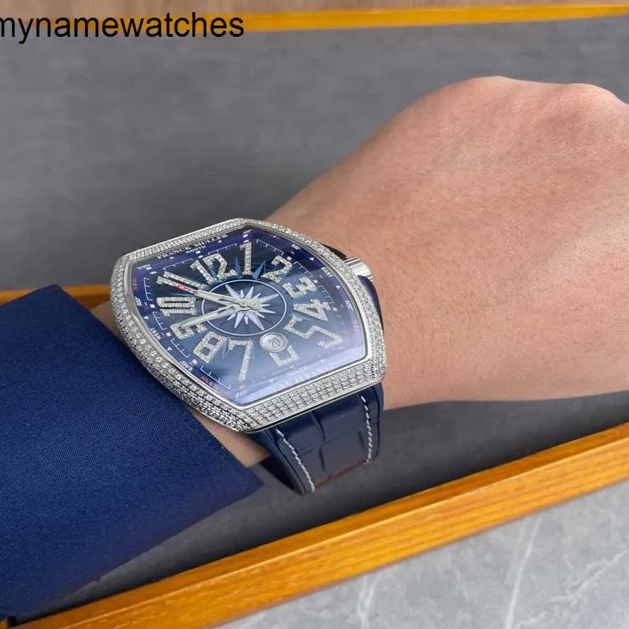 Swiss Watch Franck Muller Watches Automatic Frank Yacht Mens with Diamond Rear V45
