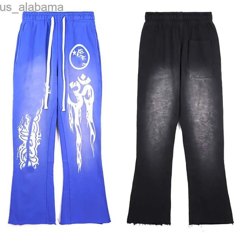 Pantalones para hombre Diseñador Hellstar Pantalones para hombre Pantalones de chándal acampanados Pantalones de tendencia vintage Nuevos para 240308