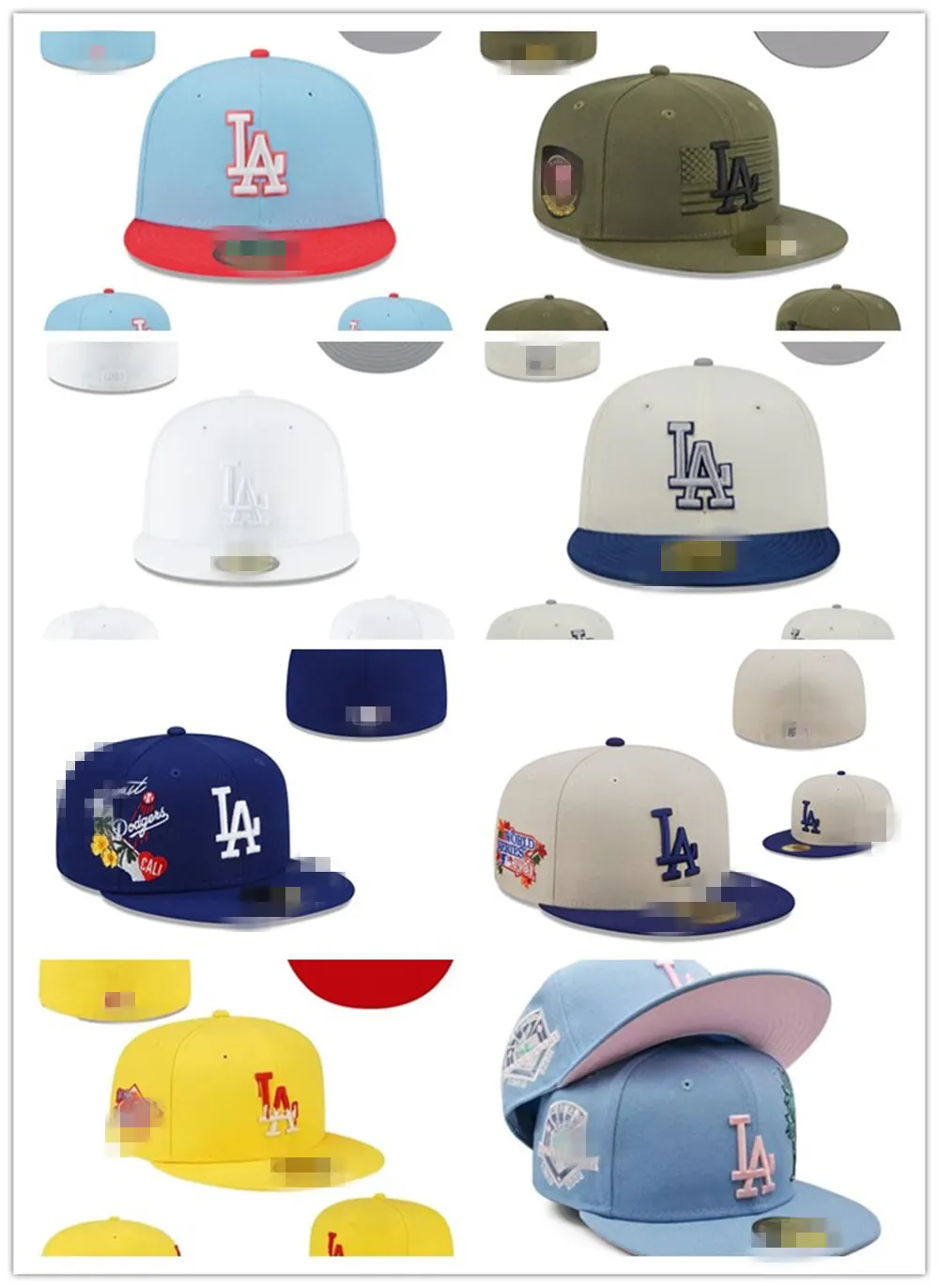 Hot Fitted 2024 Hats Snapbacks Hat Baskball Caps All Team Logo Llaa Man Woman Outdior Sports Cotton Flat Beanies Flex Sun Cap Size 7-8 H16-3.8