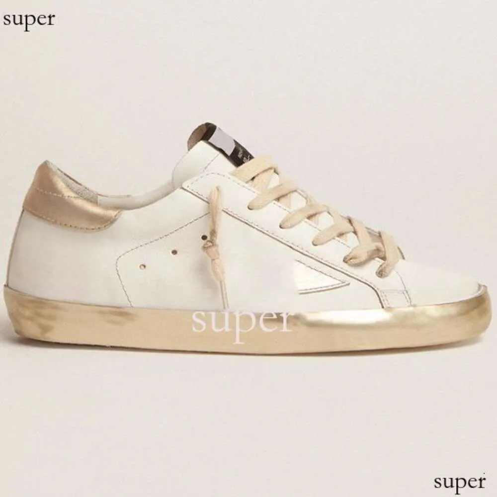 Goldens Gose Designer neuer und abgenutzter Spitze Top -Qualität Gans lässiger schmutziger Goldenstar Schuhpulver Gold Heckstar Board Superstar Sports Golden Schuhe 545