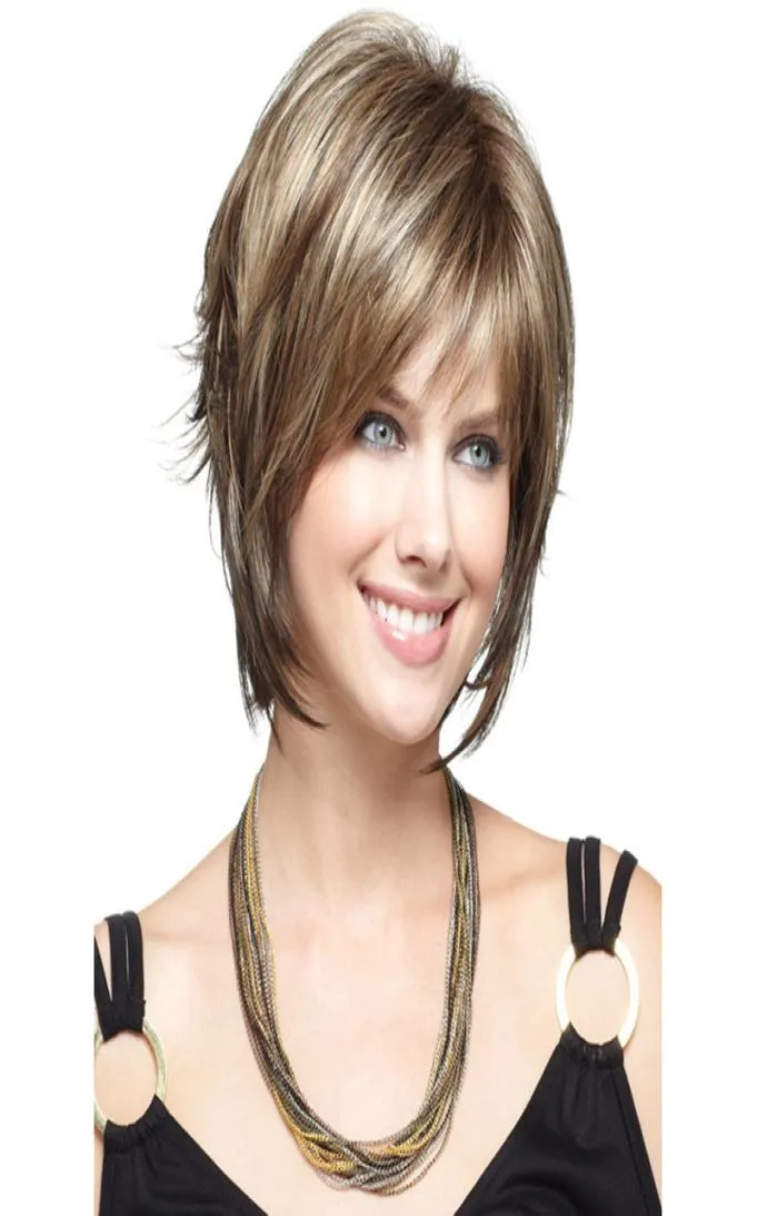 Modekvinnor Wig Short Wigs0123456789101112137554558