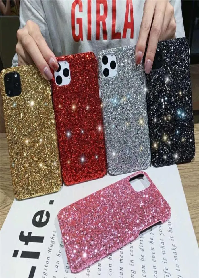 Lyxdesigner Shiny Bling Diamond Phone Cases för iPhone 13 12 11 Pro X Xs XR SE 7 8 Plus Glitter Case4176591