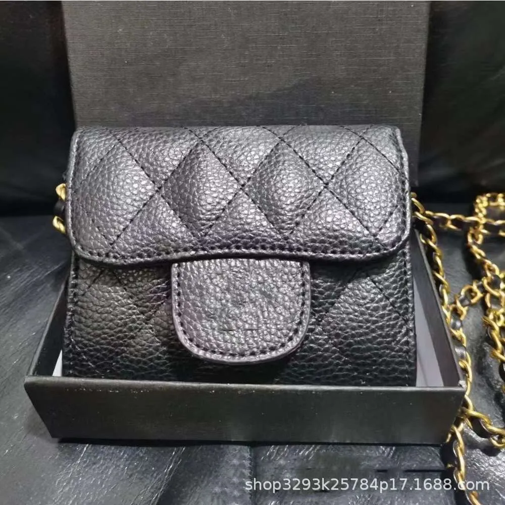 Factory Direct Store Online-Exporttasche 2024 Frühling und Sommer Neue Zero Wallet Lingge Mini-Kettentasche Ins Fashion Messenger Damen klein mit Box