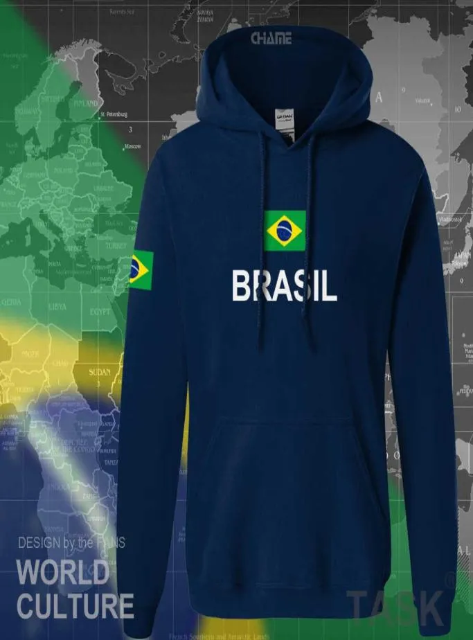Brazil hoodie men sweatshirt sweat new streetwear tops jerseys clothing tracksuit nation Brazilian flag Brasil fleece BR X06012592838