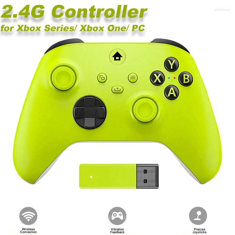 Kontrolery gier bezprzewodowy kontroler Xbox Series X/S 2,4G Gamepad One S/X Control PC joystick Windows 7/8/10 Mando