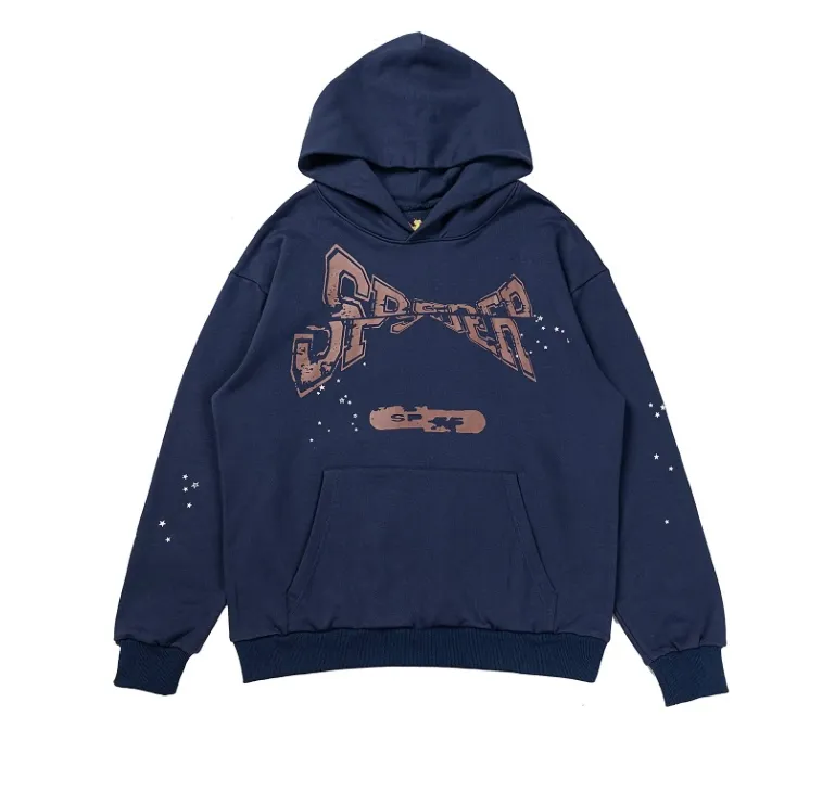 Örümcek 555 Erkek Tasarımcı Hoodie Lüks Külot Sweatshirt Boyutu S-XXXL Gevşek Şort Adam Klasik Set Giyim Hip Hop Hip Street En İyi Kalite Üstleri Yeni Tasarım YH9