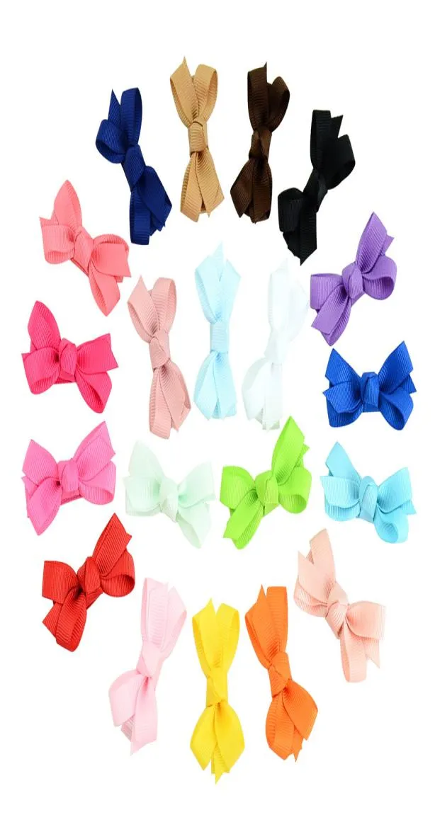 아기 유아 활 헤어핀 작은 grosgrain 리본 바우 헤어 그립스 girl sold whole wapbed safety hair clip kid hair accessories k9125439