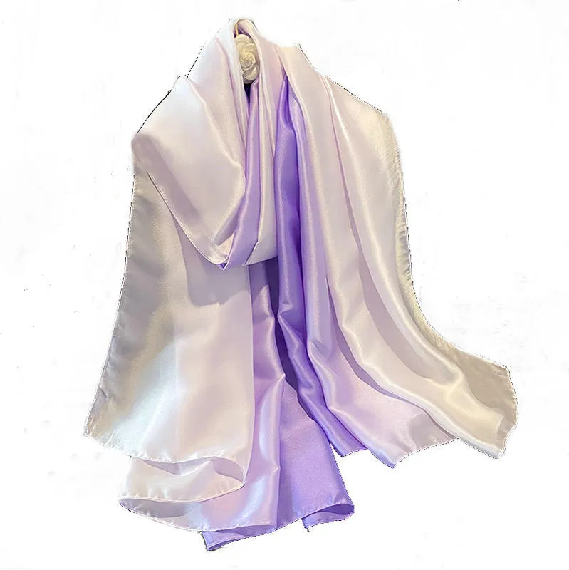 Nova moda gradiente cachecol feminino lenço de grandes dimensões xale primavera e outono cachecol.316
