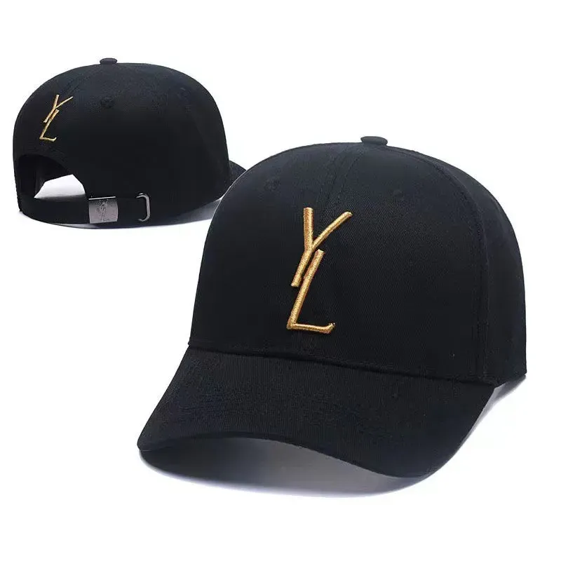 Casquette de baseball design Lettre logo Y Chapeau de sport de plein air pour hommes et femmes Casquette brodée 16 couleurs Casquettes ajustables