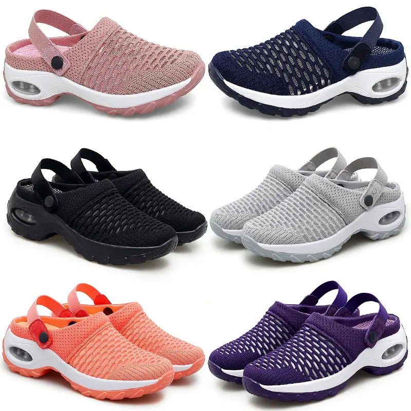 Printemps été nouvelles demi-pantoufles rembourrées chaussures pour femmes coréennes chaussures basses décontractées GAI respirant mode polyvalent 35-42 53 XJ