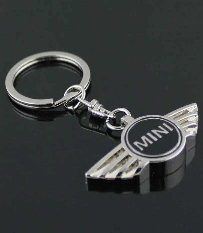 4Colors for Mini Cooper Autobots Angel Wings Brand Sports Car Syrchains Keyring Metal Auto Car Mini Wing Logo Chains3727320