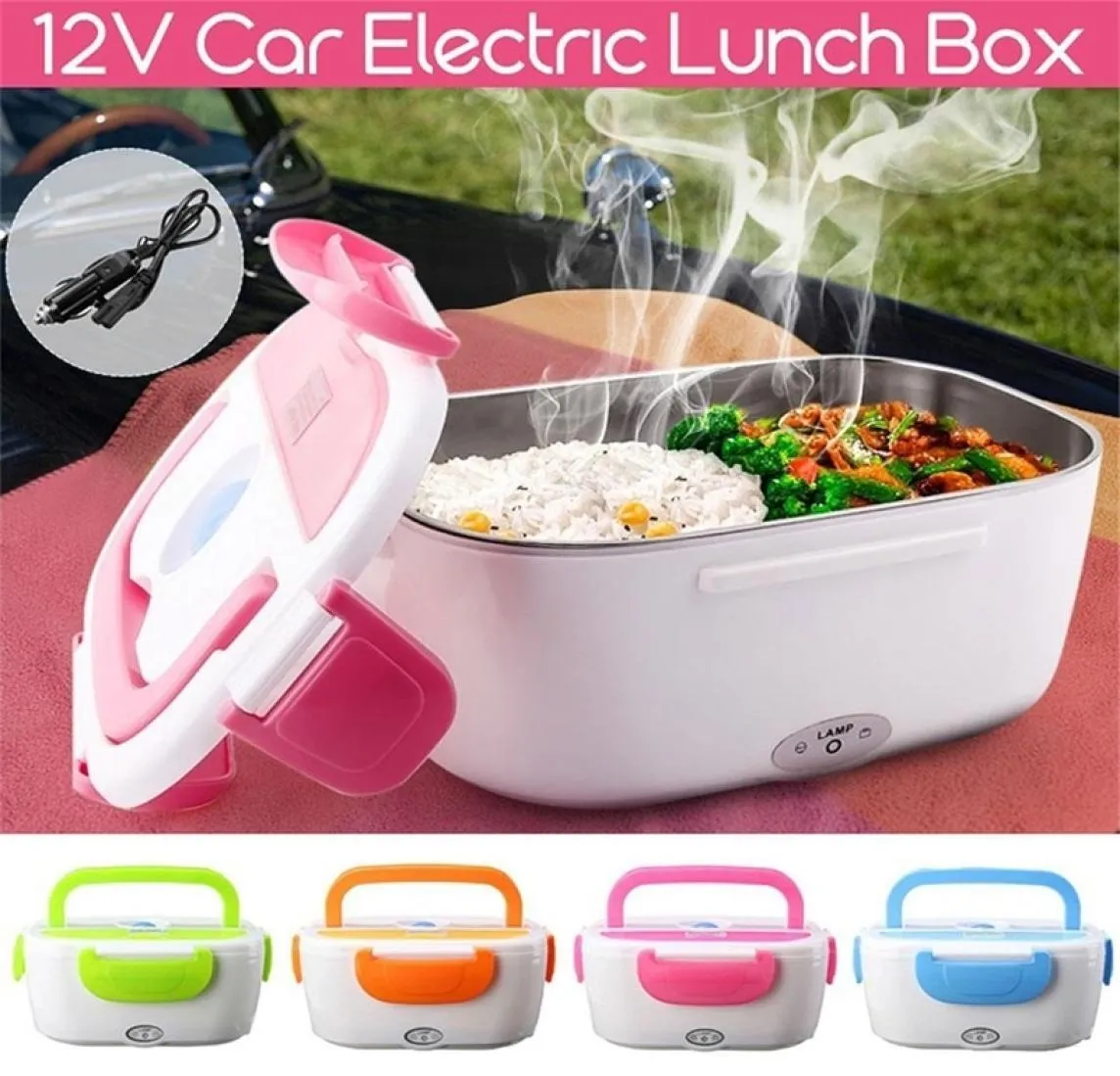 s Heizung Lunchboxen Tragbare elektrische Heizung Lunchbox Auto Stecker Lebensmittel Bento Vorratsbehälter Wärmer Lebensmittelbehälter Ben T9587293