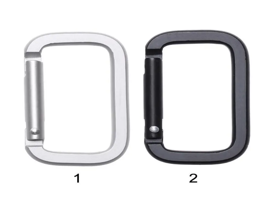 5 datorer aluminiumlegering pläterade våren ovala ringar camping carabiner väska bältesspännen handväskor klipp snäpp flaskkrokar utomhusverktyg q 2560353