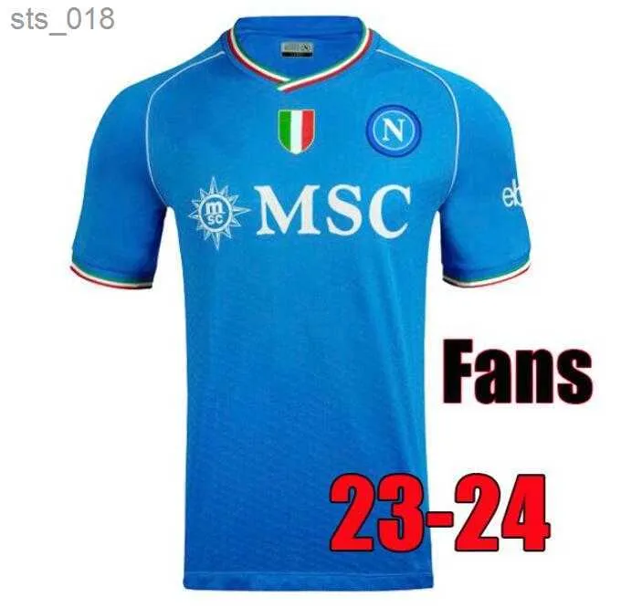 Koszulki piłkarskie 2023 2024 SSC Napoli Kvaratskhelia Maglia Neapol Zieliński Anguissa Olivera koszulka piłkarska Osimhen Lozano Fansh240308