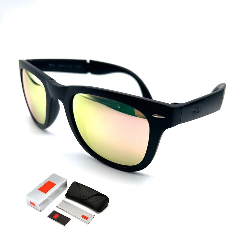 2024 mode Klassische Ray Stil Gradienten falten Sonnenbrille Coole Männer Vintage Ban Marke Design Sonnenbrille Oculos De Sol 4105