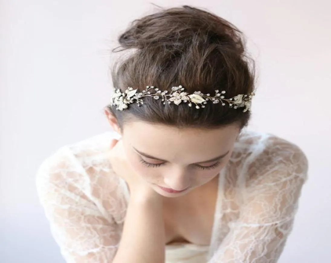 LK Extinktiv Royal Glamour Bridal Tiaras Sparkling Crystals Princess Pearl Rhinestone Crown Headband Hair Accessories Party Weddi8146031